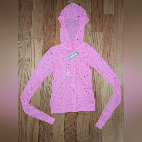 NWT SKIMS MESH RHINESTONE COVER UP 2 PIECE SET IN TAFFY - Picture 4 of 6